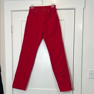 Wrangler vintage 90s Vibrant Red High-Waisted jeans size 5x32.